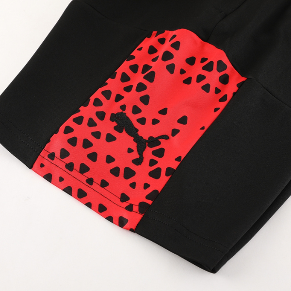 Conjunto Puma Camiseta + Short Vermelha e Preta - VENI Futebol