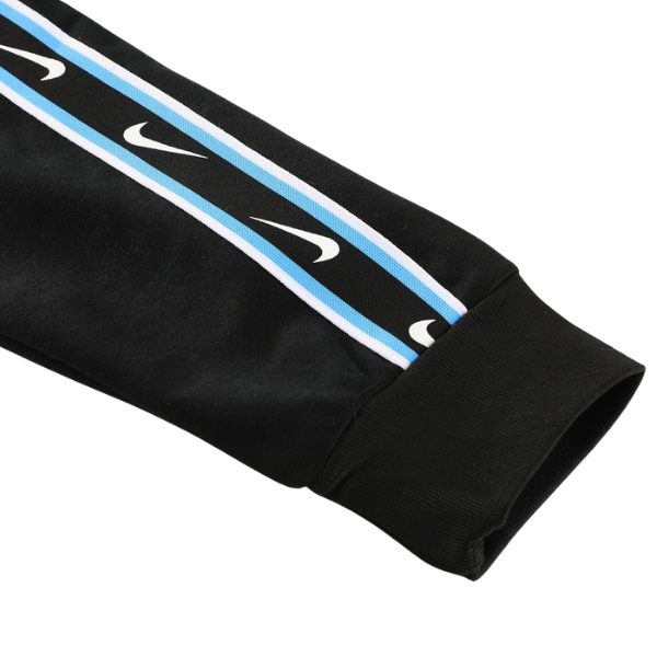 Conjunto de Frio Nike Jaqueta + Calça Preta e Azul Claro - VENI Futebol