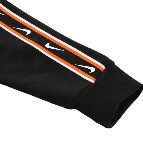 Conjunto de Frio Nike Jaqueta + Calça Preta, Cinza e Laranja - VENI Futebol