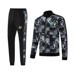 Puma Winterset Jacke + Hose in Schwarz, Weiß und Grau - VENI Futebol