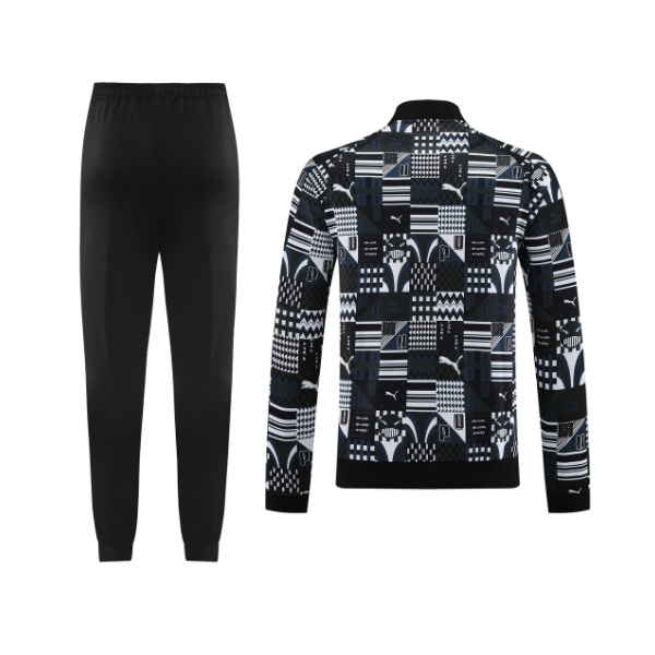 Puma Kälteset Jacke + Hose in Schwarz, Weiß und Grau - VENI Futebol