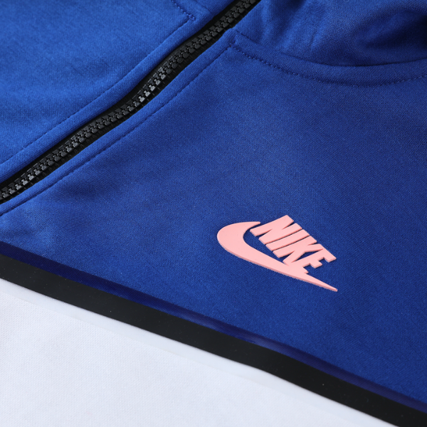 Nike Tech-Fleece Winterset Jacke + Hose in Blau und Weiß - VENI Futebol