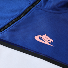 Nike Tech-Fleece Winterset Jacke + Hose in Blau und Weiß - VENI Futebol