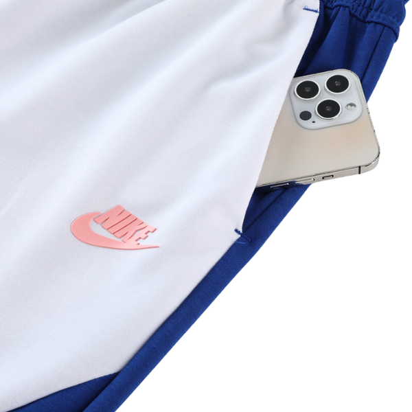 Nike Tech-Fleece Trainingsanzug Jacke + Hose in Blau und Weiß - VENI Futebol