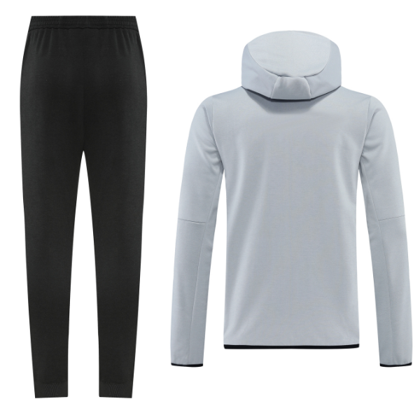 Conjunto de Frio Nike Tech-Fleece Casaco + Calça Cinza e Preto - VENI Futebol