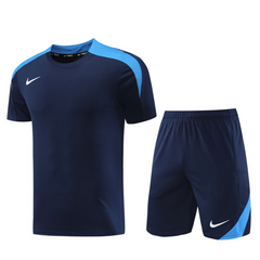 Adidas-Set T-Shirt + Shorts Blau - VENI Fußball