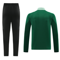 Adidas Cold Set Green and Black Cold Set Quarter-Zip Top and Pants
