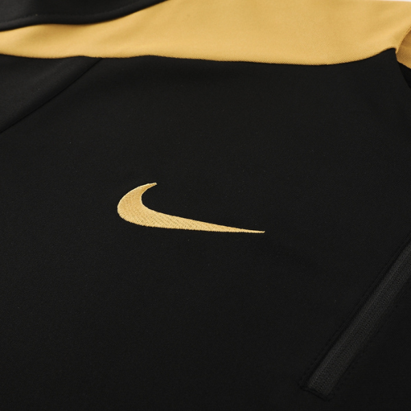 Nike Trainingsanzug Jacke + Hose Schwarz und Gelb - VENI Fußball