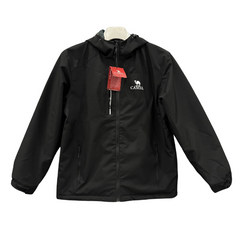 Camel Black Windbreaker Jacket