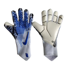 Luva de Goleiro Nike HyperTouch Elite Cinza, Preta e Azul - VENI Futebol