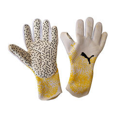 Puma Future Match White and Yellow Goalkeeper Gloves