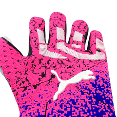 Puma Future Z Torwarthandschuhe in Rosa und Blau - VENI Futebol
