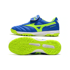 Mizuno Morelia Sala Classic Blue and Green Turf TF Football Boot