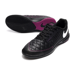 Nike Lunar Gato II Black and Pink Indoor IC Football Boot