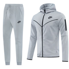 Nike Tech Fleece Grey and Black Cold Set Coat and Pants