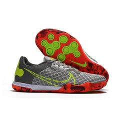 Nike Reactgato Gray and Orange Indoor IC Football Boot