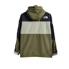 The North Face Green and Beige Windbreaker Jacket