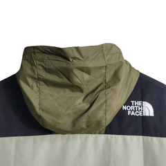 The North Face Green and Beige Windbreaker Jacket