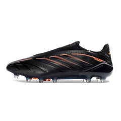 Adidas Copa Pure 4 Laceless Elite Black and Orange Firm Ground FG Football Boot