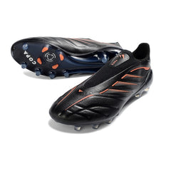 Adidas Copa Pure 4 Laceless Elite Black and Orange Firm Ground FG Football Boot