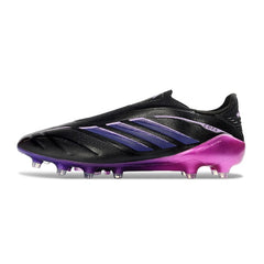Adidas Copa Pure 4 Laceless Elite Black and Purple Pack Firm Ground FG Football Boot