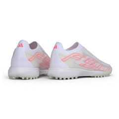 Adidas F50 Hyperfast Laceless Elite White Turf TF Football Boot