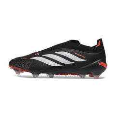Adidas Predator 26 Elite Laceless Black and White Firm Ground FG Football Boot