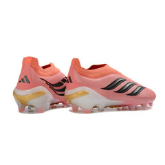 Adidas Predator 26 Elite Laceless Pink Firm Ground FG Football Boot