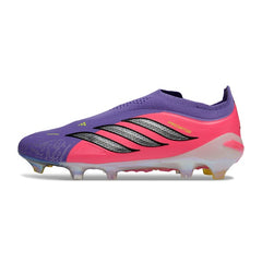 Adidas Predator 26 Elite Laceless Purple and Pink Firm Ground FG Football Boot