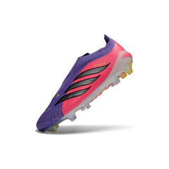 Adidas Predator 26 Elite Laceless Purple and Pink Firm Ground FG Football Boot