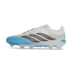 Adidas Predator 26 Elite White and Blue Firm Ground FG Football Boot