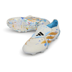 Adidas Predator 26 Elite White and Blue Firm Ground FG Football Boot