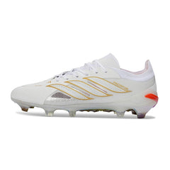 Adidas Predator 26 Elite Zidane White and Golden Firm Ground FG Football Boot