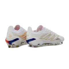 Adidas Predator 26 Elite Zidane White and Golden Firm Ground FG Football Boot