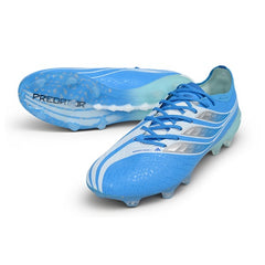 Adidas Predator 27 Elite Light Blue and White Firm Ground FG Football Boot