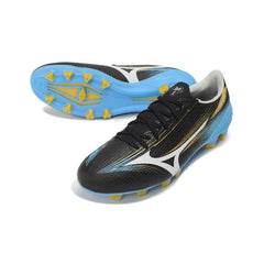 Mizuno Alpha III Elite Black and Blue Firm Ground FG Football Boot