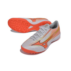Mizuno Alpha III Elite White and Orange Turf TF Football Boot