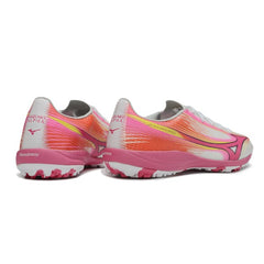 Mizuno Alpha III Elite White and Pink Turf TF Football Boot