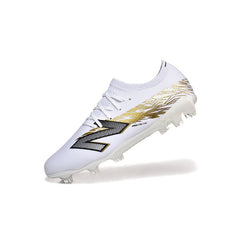 New Balance Furon Team V8 White and Golden Firm Ground FG Football Boot