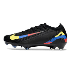 Nike Air Zoom Mercurial Vapor 16 Elite Black Yellow Blue and Red Firm Ground FG Football Boot