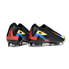 Nike Air Zoom Mercurial Vapor 16 Elite Black Yellow Blue and Red Firm Ground FG Football Boot
