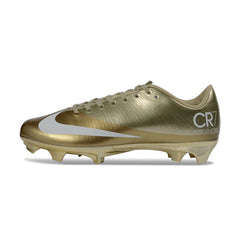 Nike Air Zoom Mercurial Vapor 16 Elite CR7 Golden Firm Ground FG Kids Football Boot