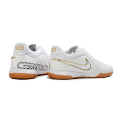 Nike Tiempo Reactgato White and Orange Indoor IC Football Boot
