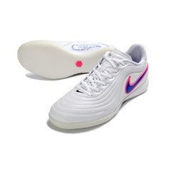 Nike Tiempo Reactgato White, Blue and Pink Indoor IC Football Boot