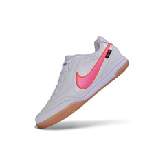 Nike Tiempo Streetgato White and Pink Indoor IC Football Boot