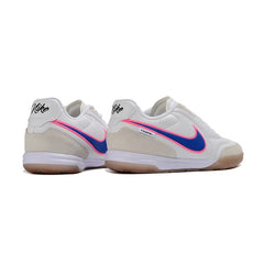 Nike Tiempo Streetgato White, Blue and Pink Indoor IC Football Boot