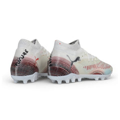 Puma Future 8 Elite White and Red Multi Ground MG Football Boot