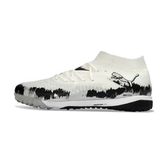 Puma Future 8 White and Black Turf TF Football Boot