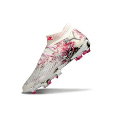 Puma Future 8 White and Pink Firm Ground FG Football Boot
