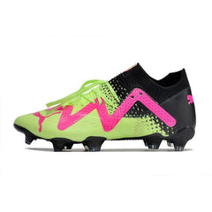 Puma Future Ultimate Green and Pink Firm Ground FG Football Boot